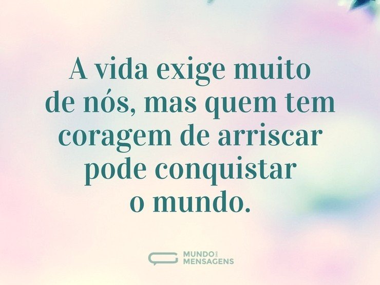 tenha coragem - imagem