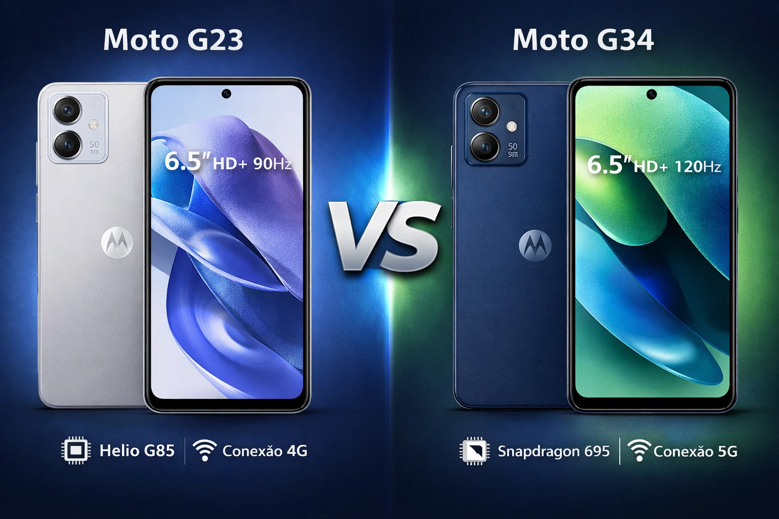 Moto G23 vs Moto G34