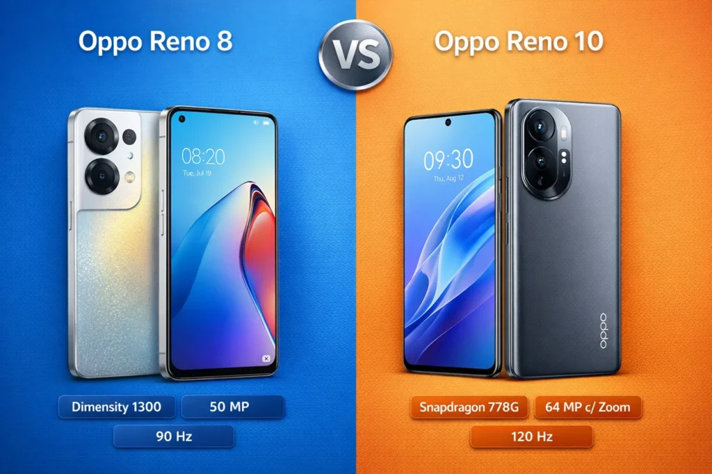 Oppo Reno 8 vs Reno 10