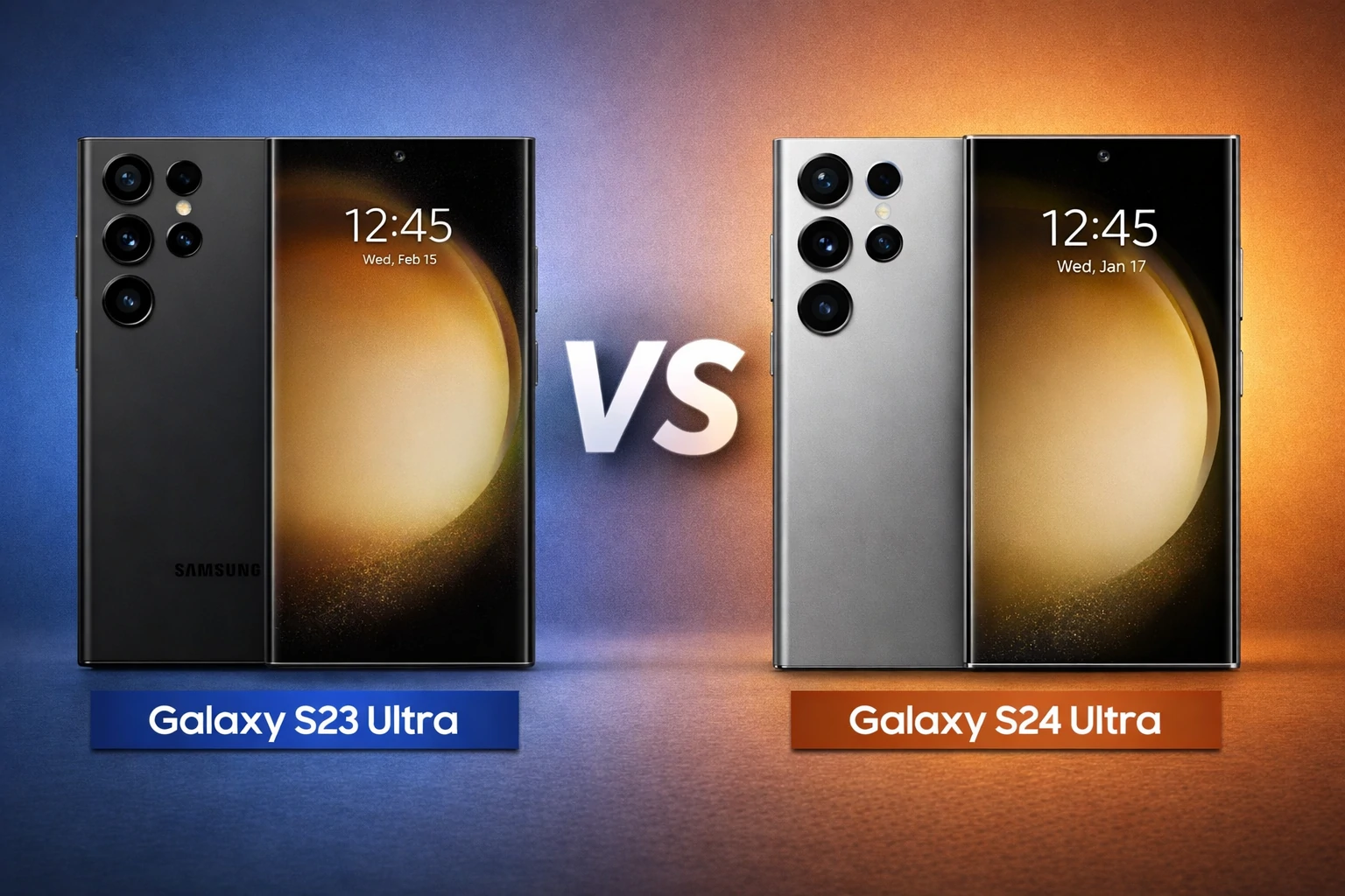 Samsung Galaxy S23 Ultra vs Galaxy S24 Ultra