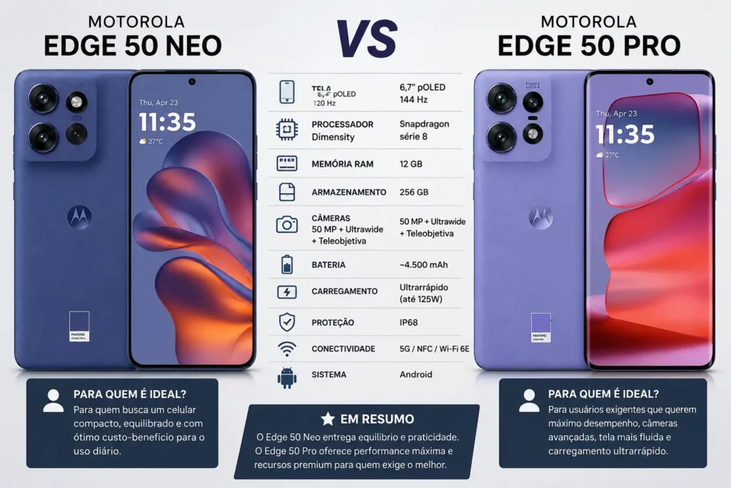 Motorola Edge 50 Neo e Pro